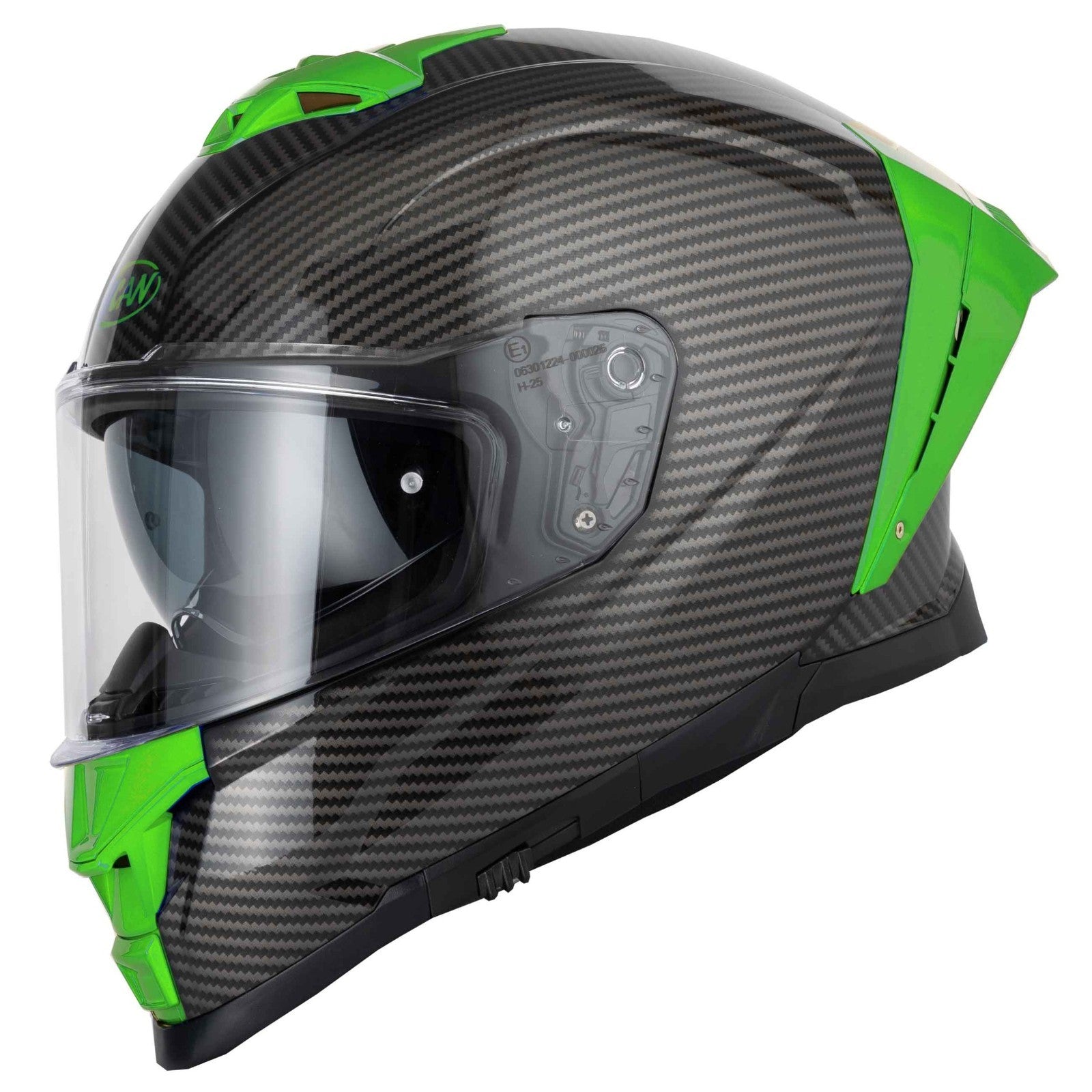 Vcan H162 X-Zero Green ECE2206 ACU Gold Motorcycle Motorbike Full Face Helmet