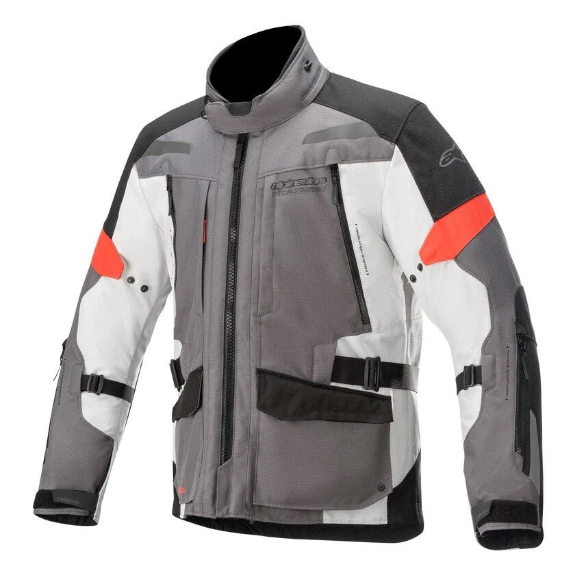 Alpinestars Valparaiso v3 Drystar Waterproof Motorcycle Motorbike Jacket Grey