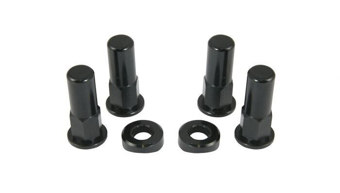 Bike It Motorcycle Motorbike Black Rim Lock Nut Kit