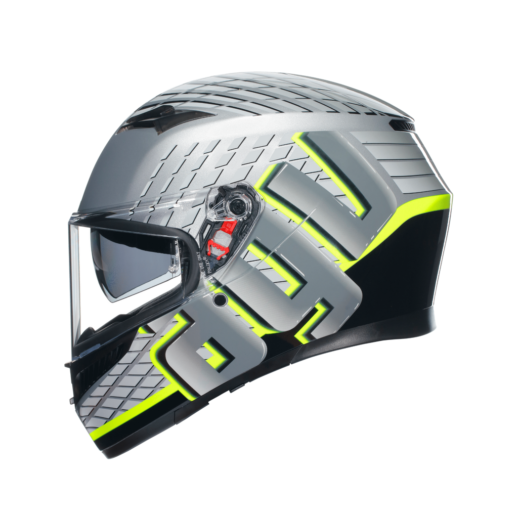 AGV K3 Fortify Grey Black Flo ECE2206 Full Face ACU Motorcycle Motorbike Helmet