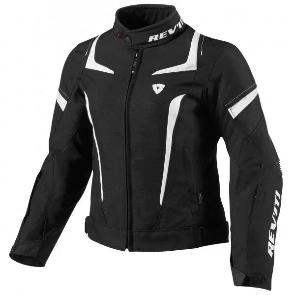 Rev'it Mens Waterproof Motorcycle Motorbike Jupiter Textile Jacket Black White