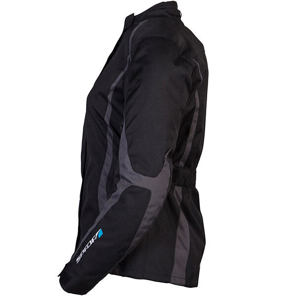 Spada Planet Mens Waterproof Motorcycle Motorbike Textile Jacket - Black Grey
