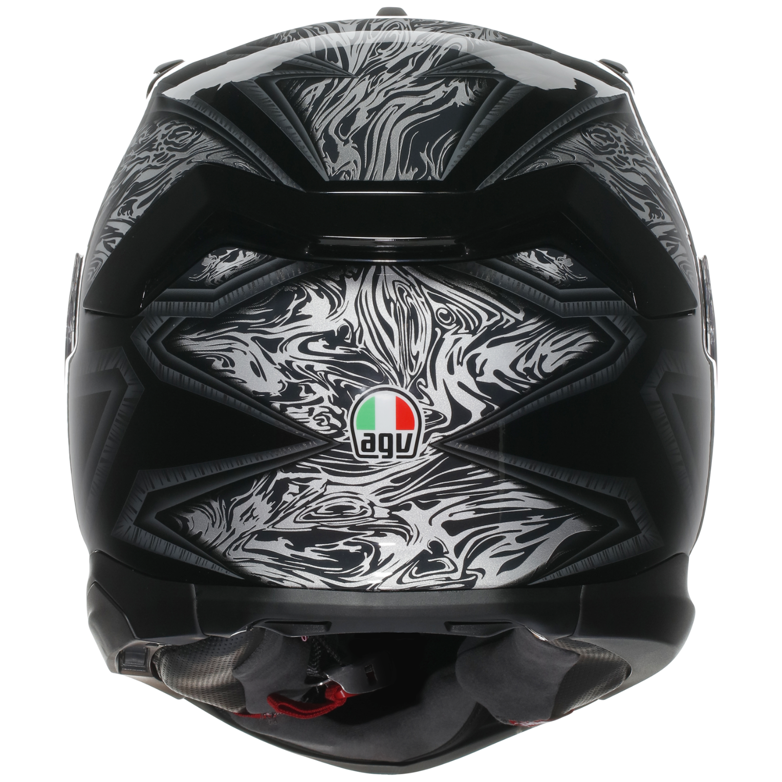 AGV K7 Damascus Black Silver Full Face Sport Touring Motorcycle Motorbike Helmet