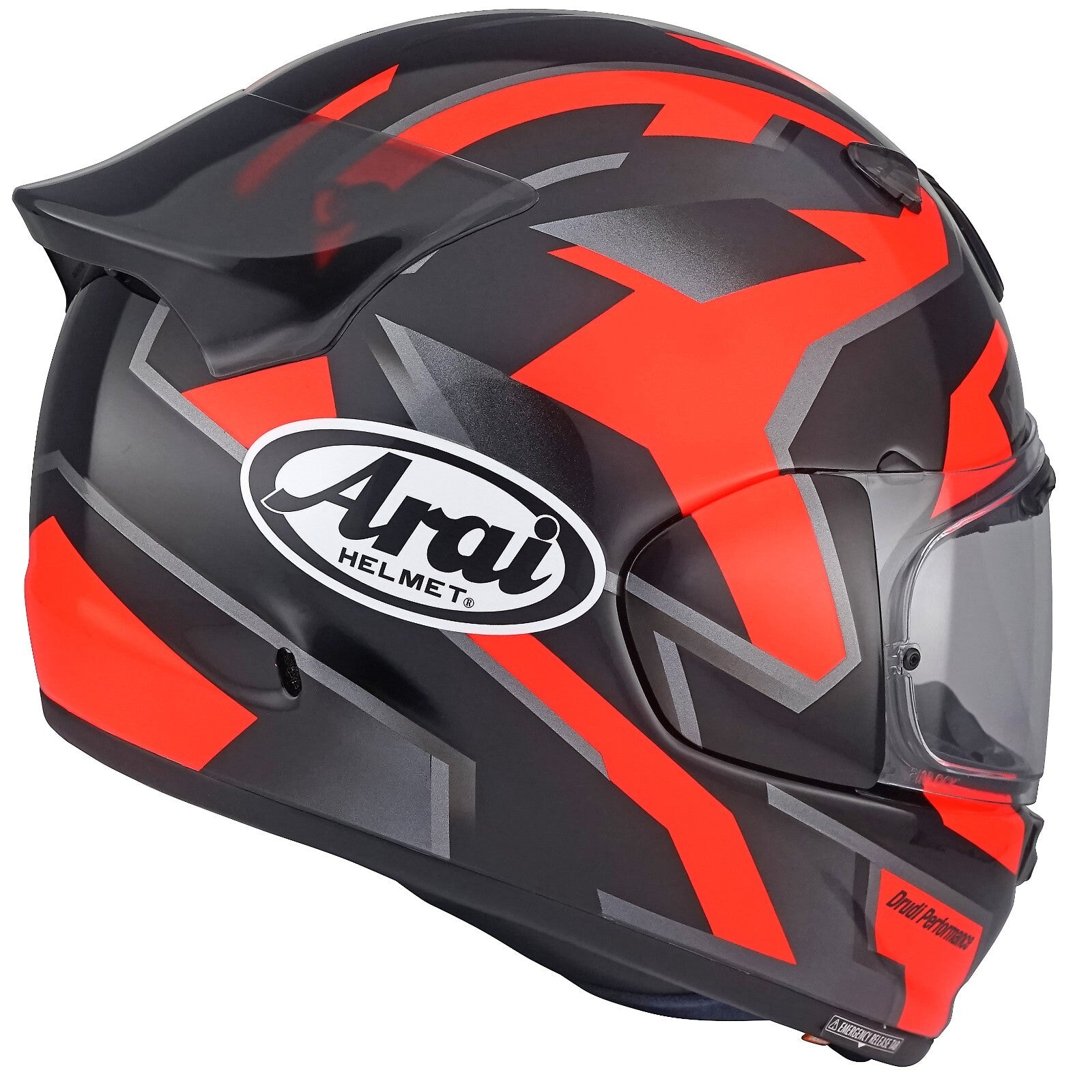 Arai Quantic Robotik Red Full Face ECE2206 Motorcycle Motorbike Helmet