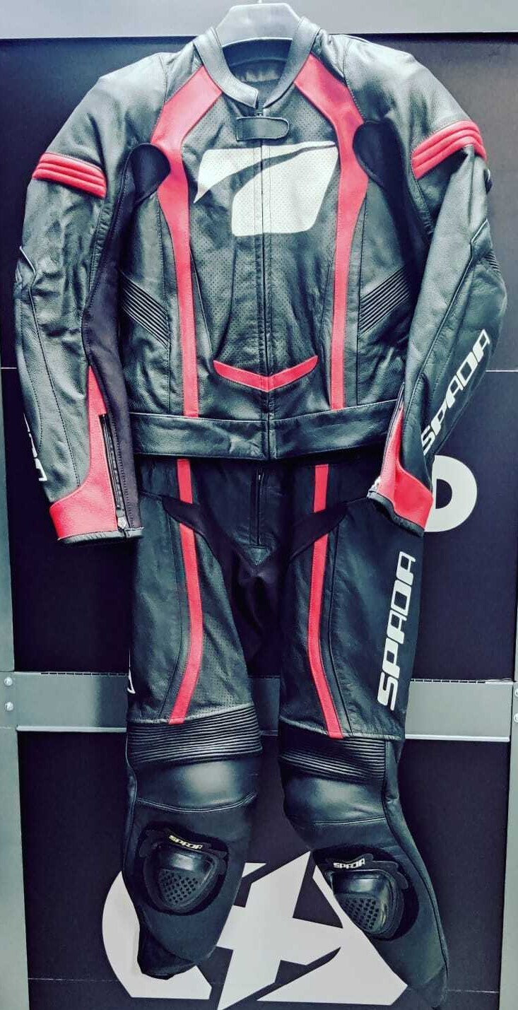 Spada Race School Ladies Leather 2 Piece Motorcycle Motorbike Sports Race Suit