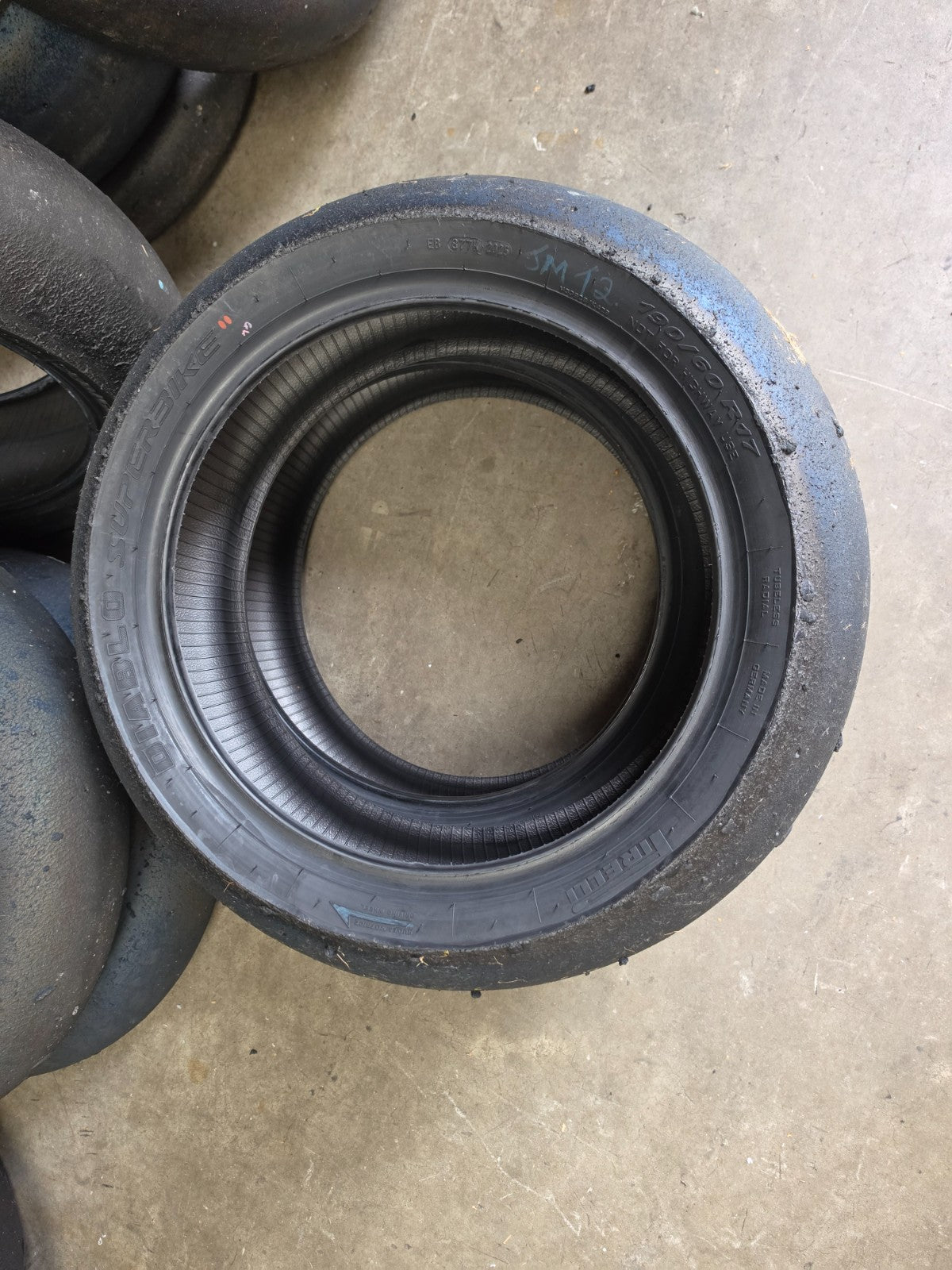 Pirelli Diablo Superbike SC0 190/60-17 Used BSB Scrub Motorcycle Tyre - SR18
