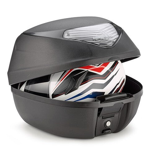 Kappa Motorcycle K29 Monolock 29L Reflector Top Box - With Universal Fitting Kit