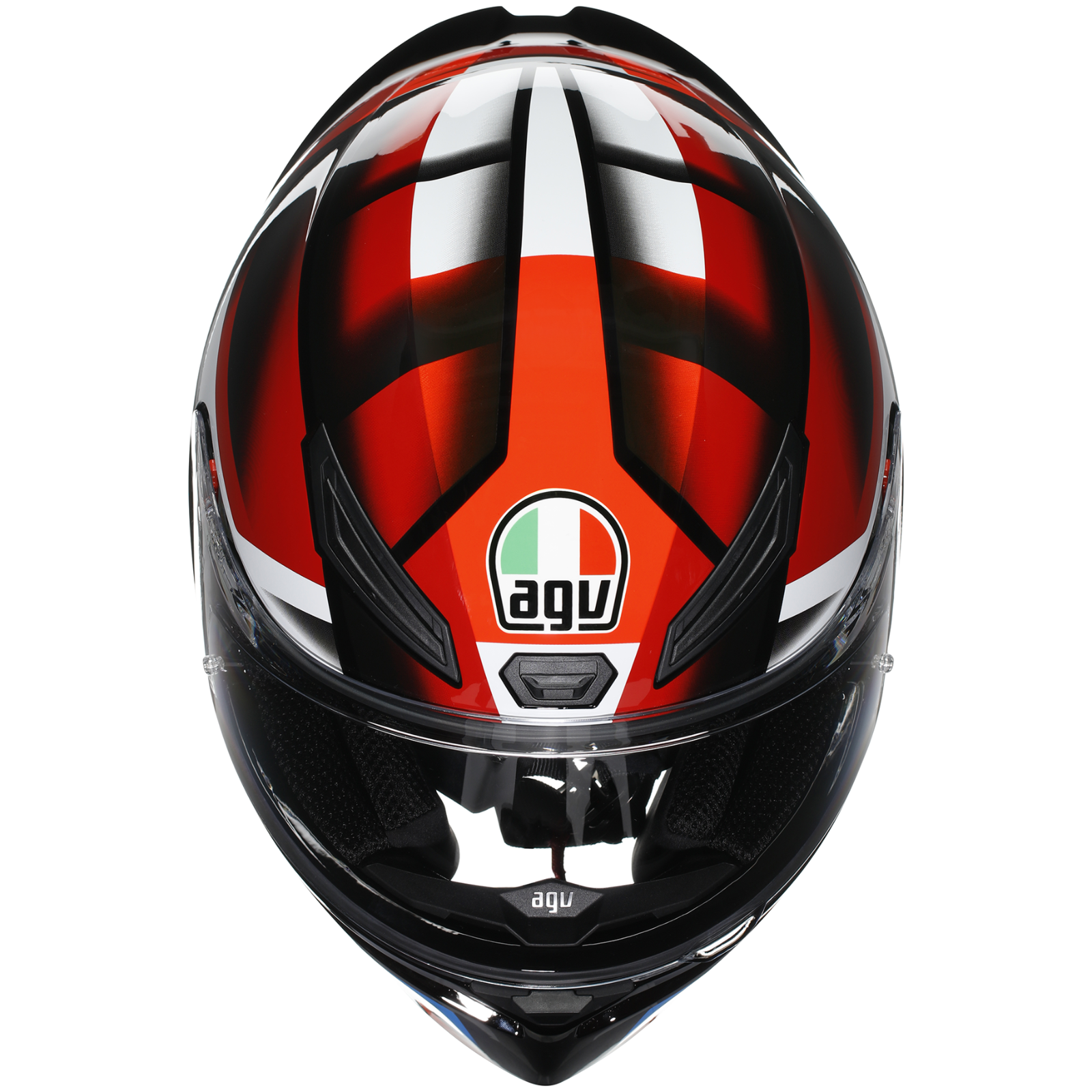 AGV K1S Fastlap Gloss Black Red Blue ECE2206 Motorcycle Motorbike Helmet