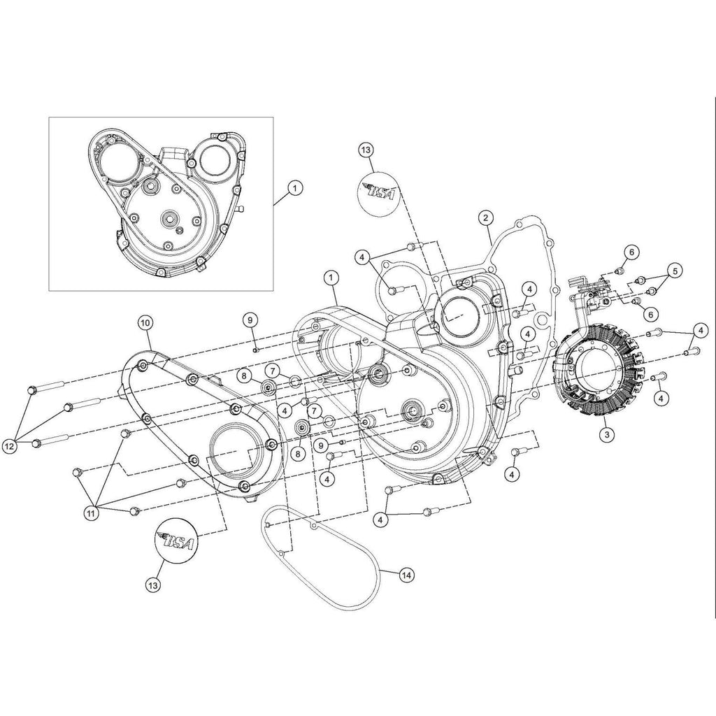 Genuine BSA Gold Star Spare Part, Gasket Cap Cover Magneto - T0202DVF0270N