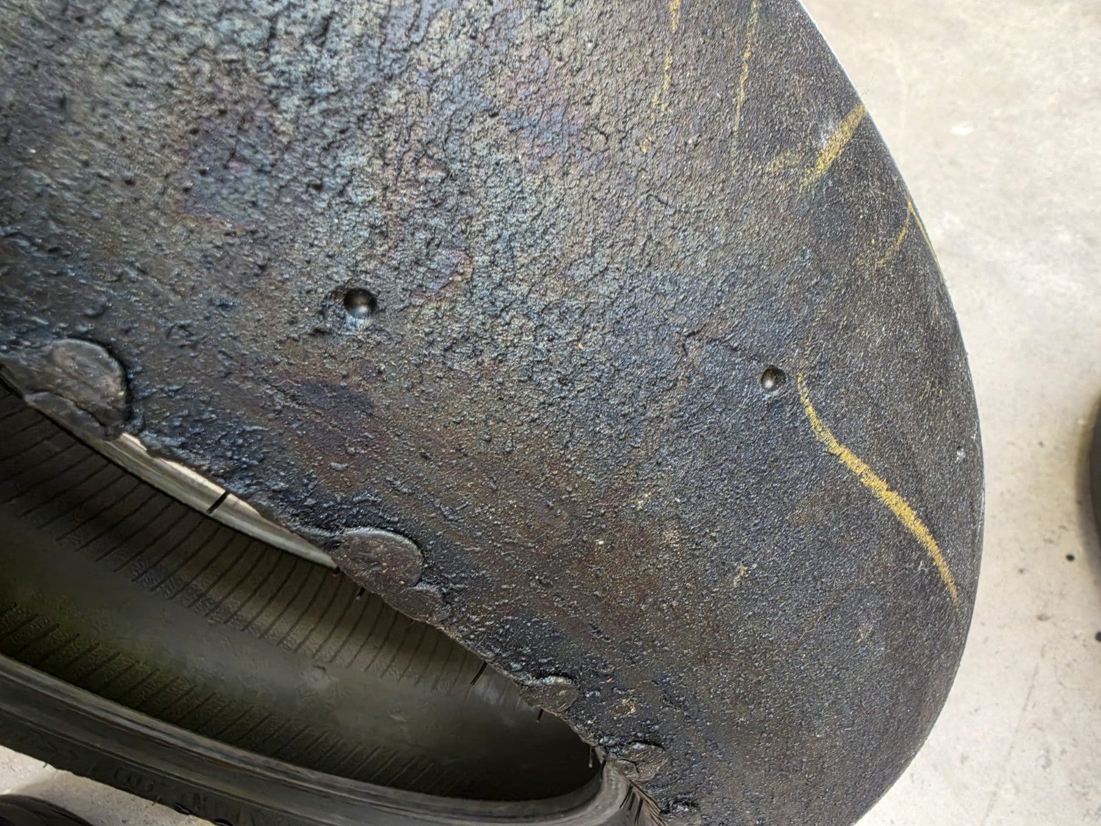 Pirelli Diablo Superbike SCX 120/70-17 Used BSB Scrub Motorcycle Tyre - SR4