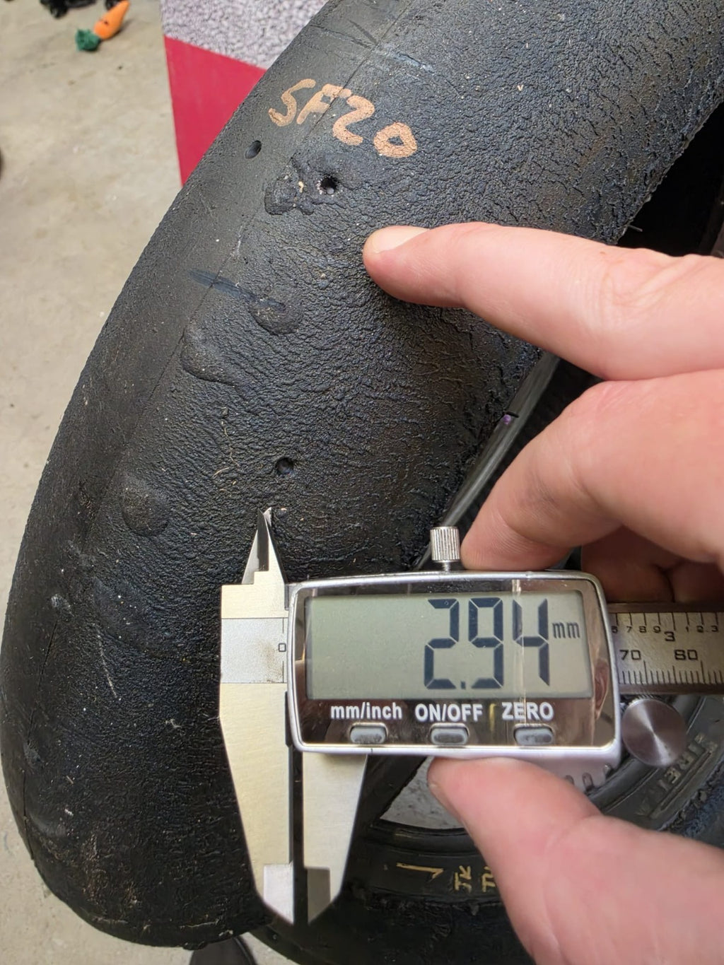 Pirelli Diablo Superbike SC1 125/70-17 Used BSB Scrub Motorcycle Tyre - SF20