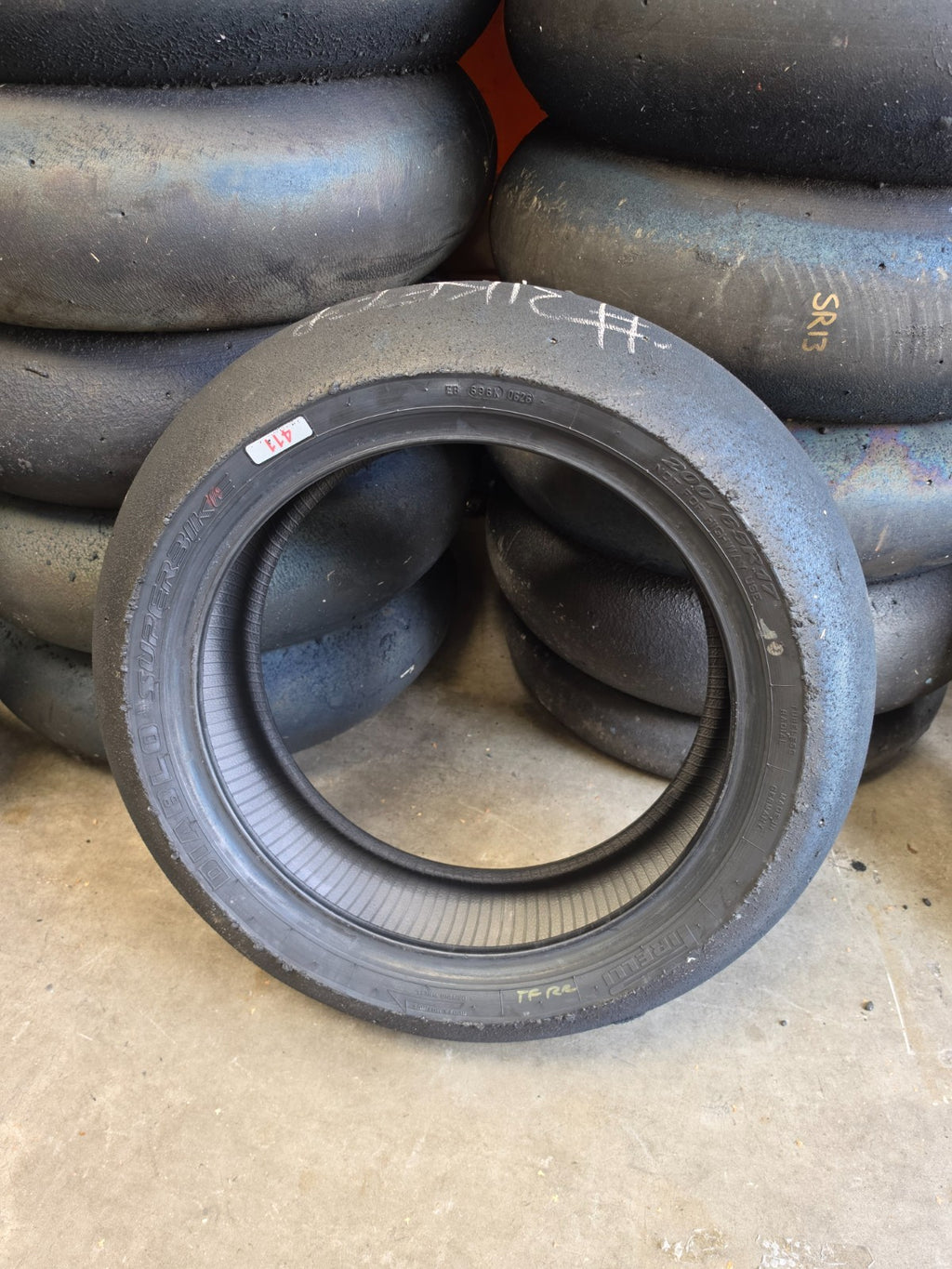 Pirelli Diablo Superbike SC1 200/60-17 Used BSB Scrub Motorcycle Tyre - RS7