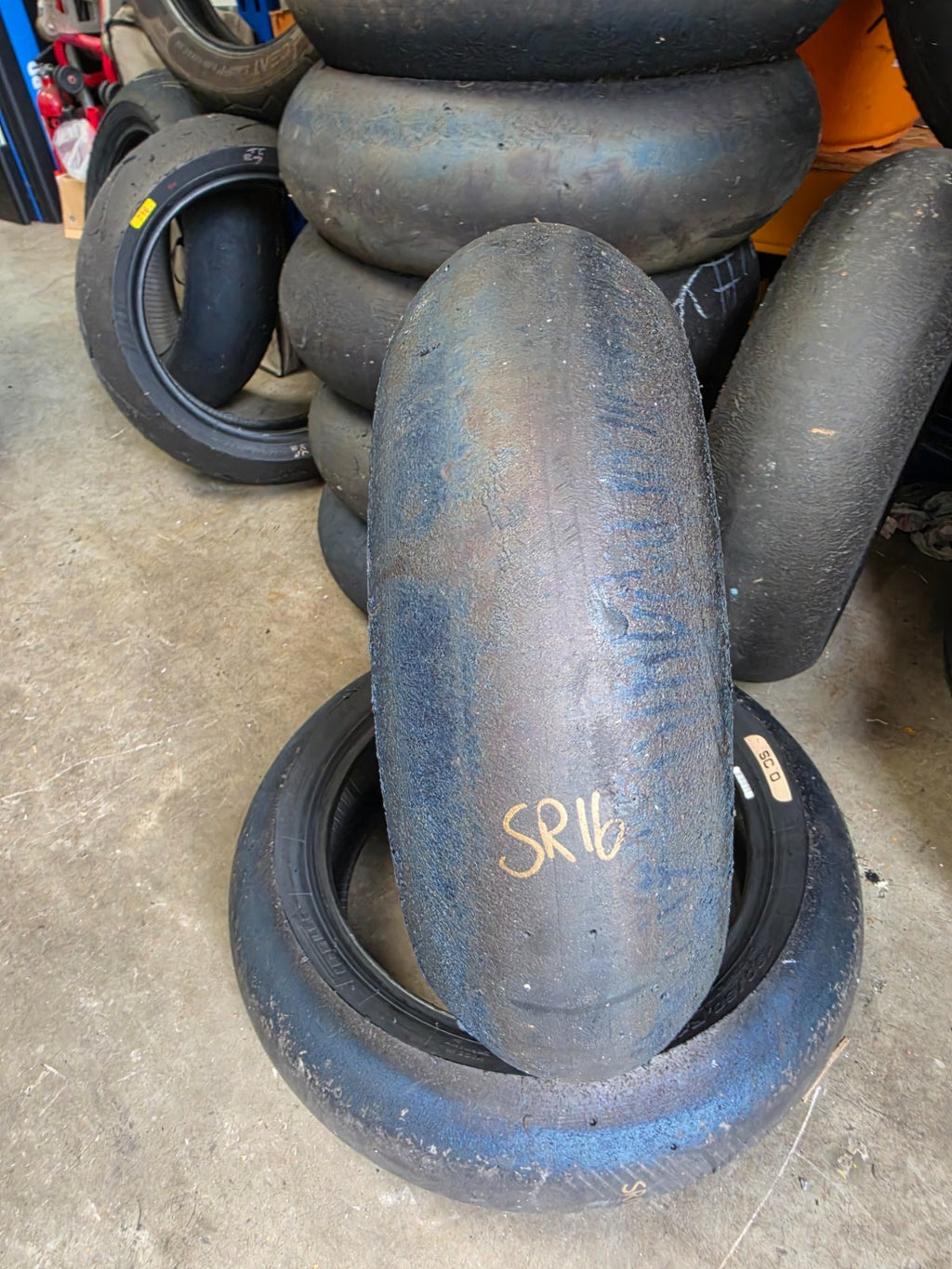 Pirelli Diablo Superbike SC0 190/60-17 Used BSB Scrub Motorcycle Tyre - SR16