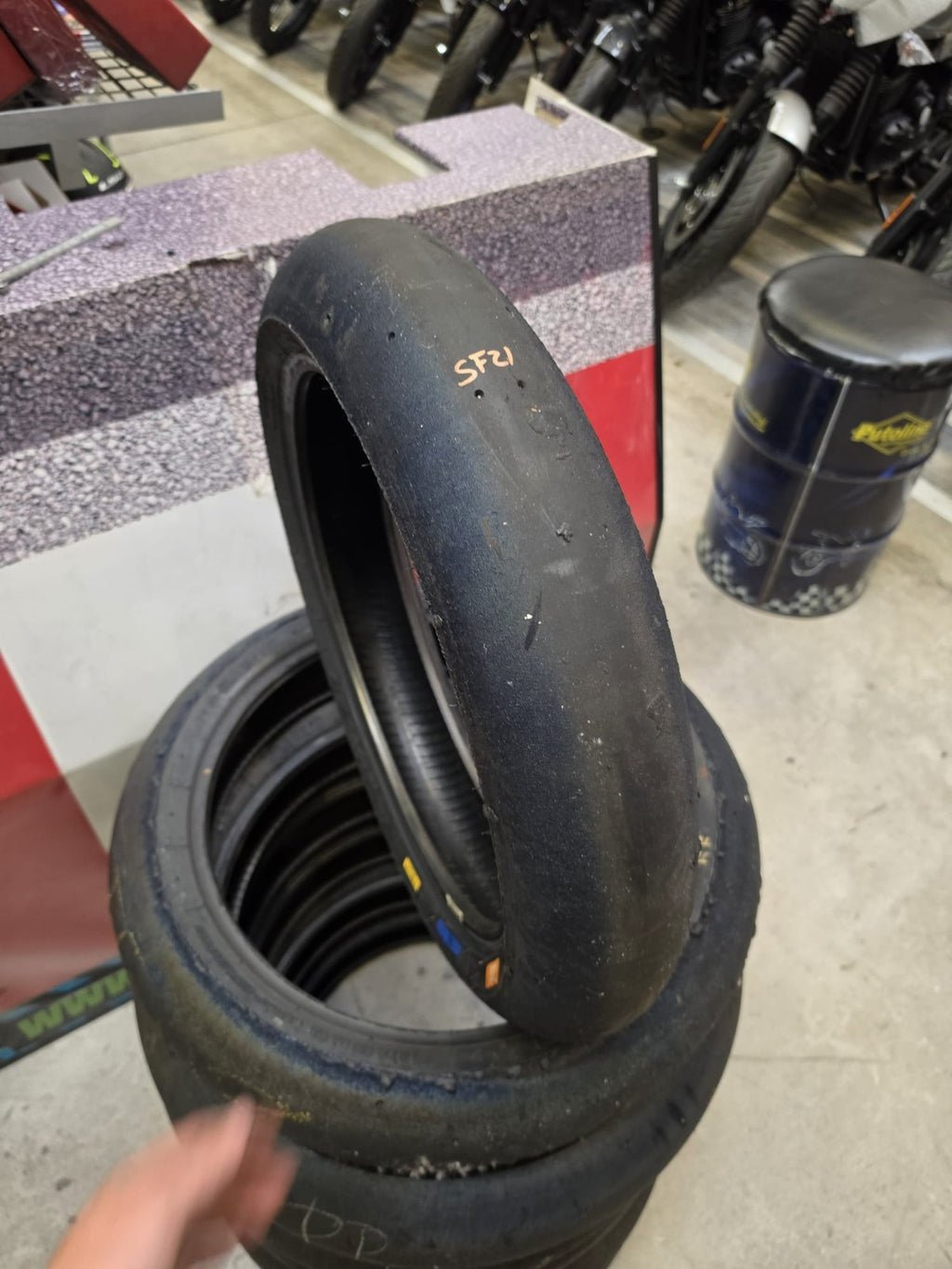 Pirelli Diablo Superbike SC1 125/70-17 Used BSB Scrub Motorcycle Tyre - SF21