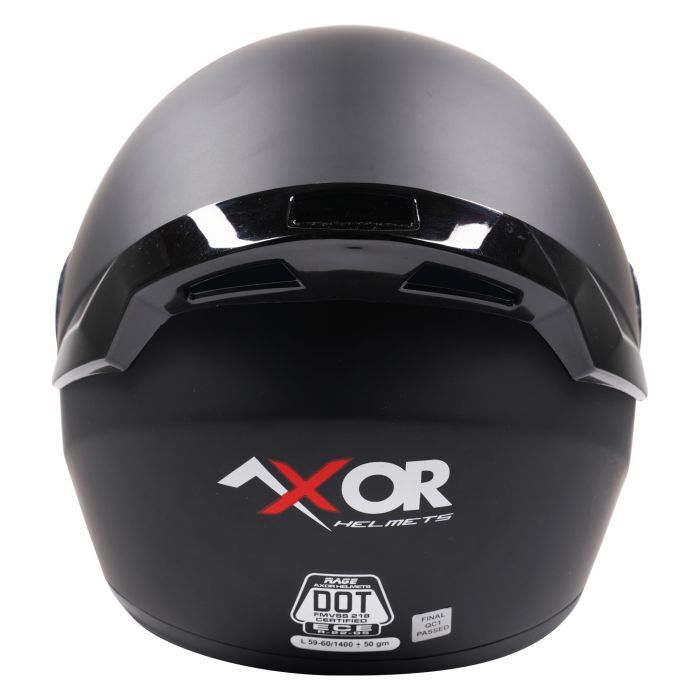 Axor Helmets Rage Full Face ECE Motorcycle Motorbike Helmet - Matt Black