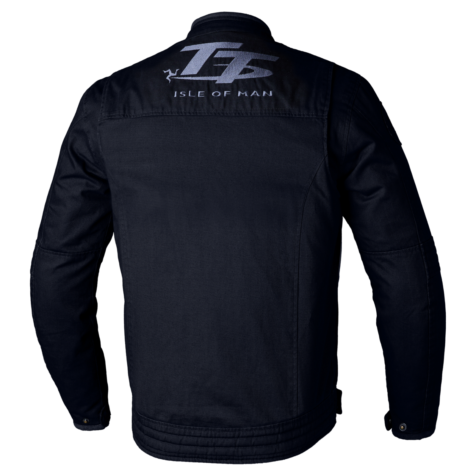 RST IOM TT Crosby 2 Classic Canvas CE Motorcycle Motorbike Textile Jacket Black
