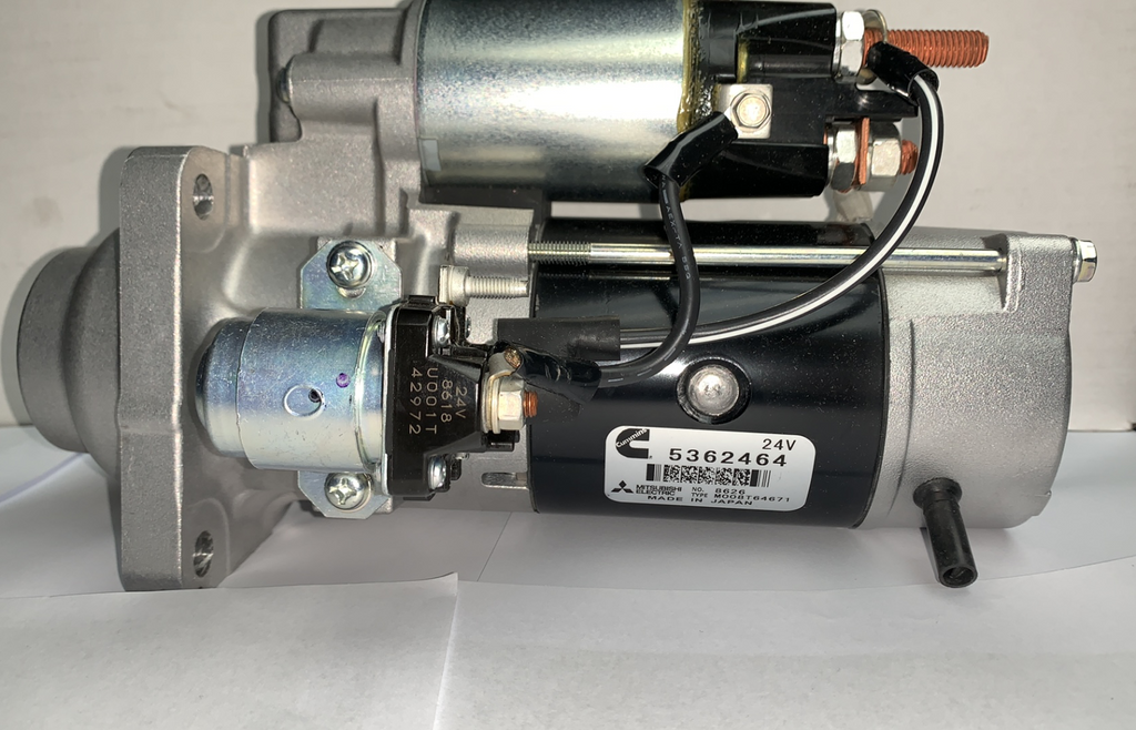New Genuine Mitsubishi Starter Motor (24V) Manufactured by Cummins OEM 5362464RX