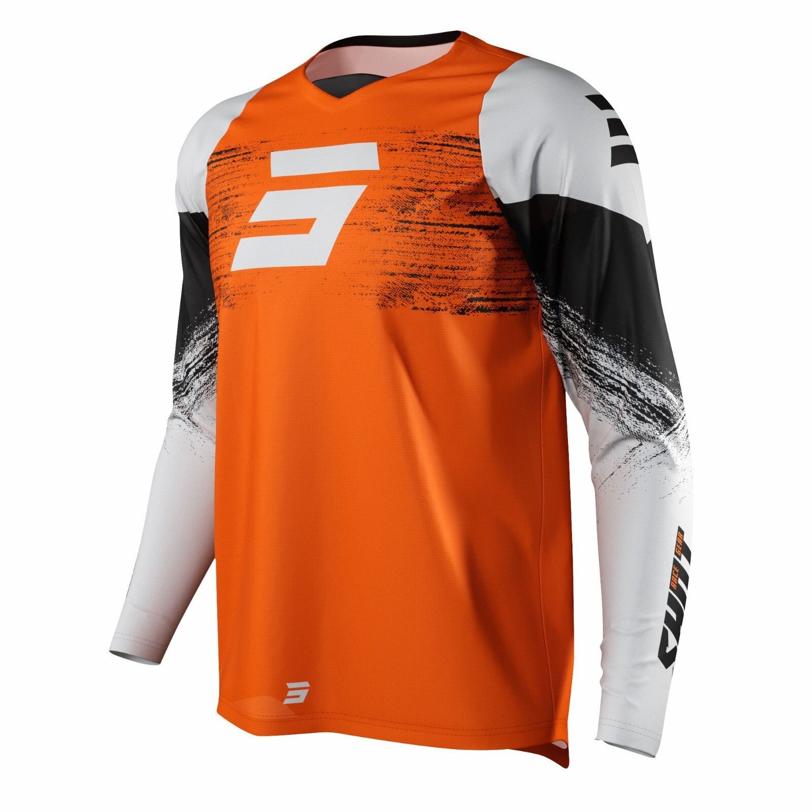 Shot Burst Jersey Motocross MX Off Road Jersey Burst Orange White