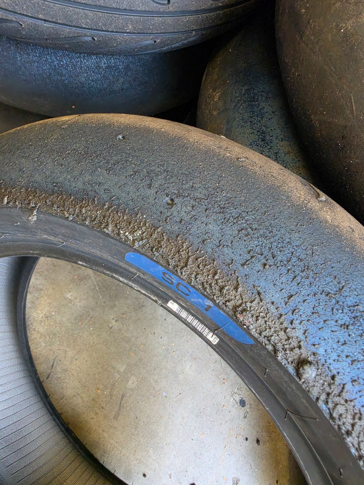 Pirelli Diablo Superbike SC1 190/60-17 Used BSB Scrub Motorcycle Tyre - RS11
