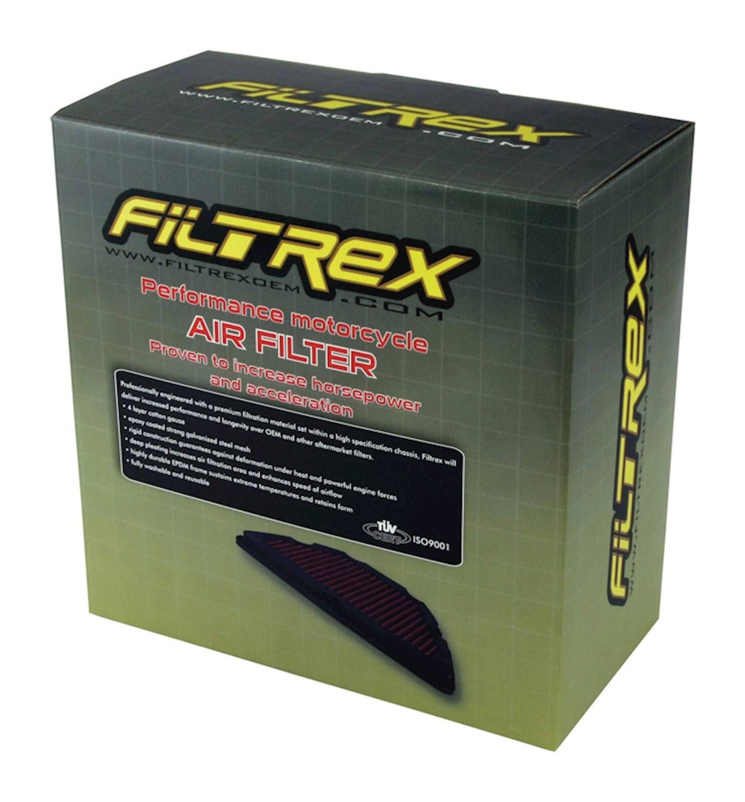 Genuine Filtrex Performance Air Filter Ducati Models 1098 / 848 / 1198