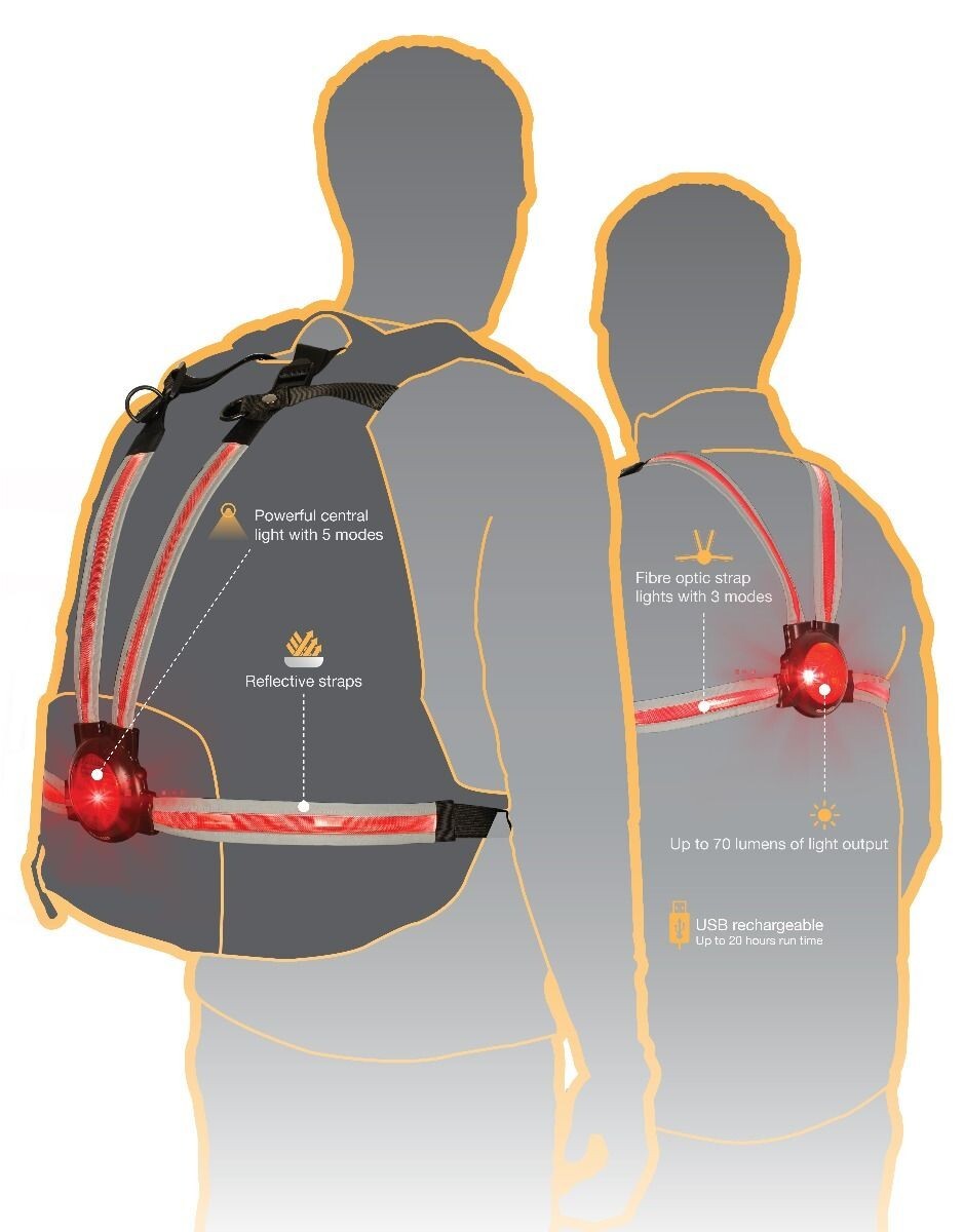 Oxford Commuter X4 Motorcycle Scooter Bike Cycle Fibre Optic Rear Red Light