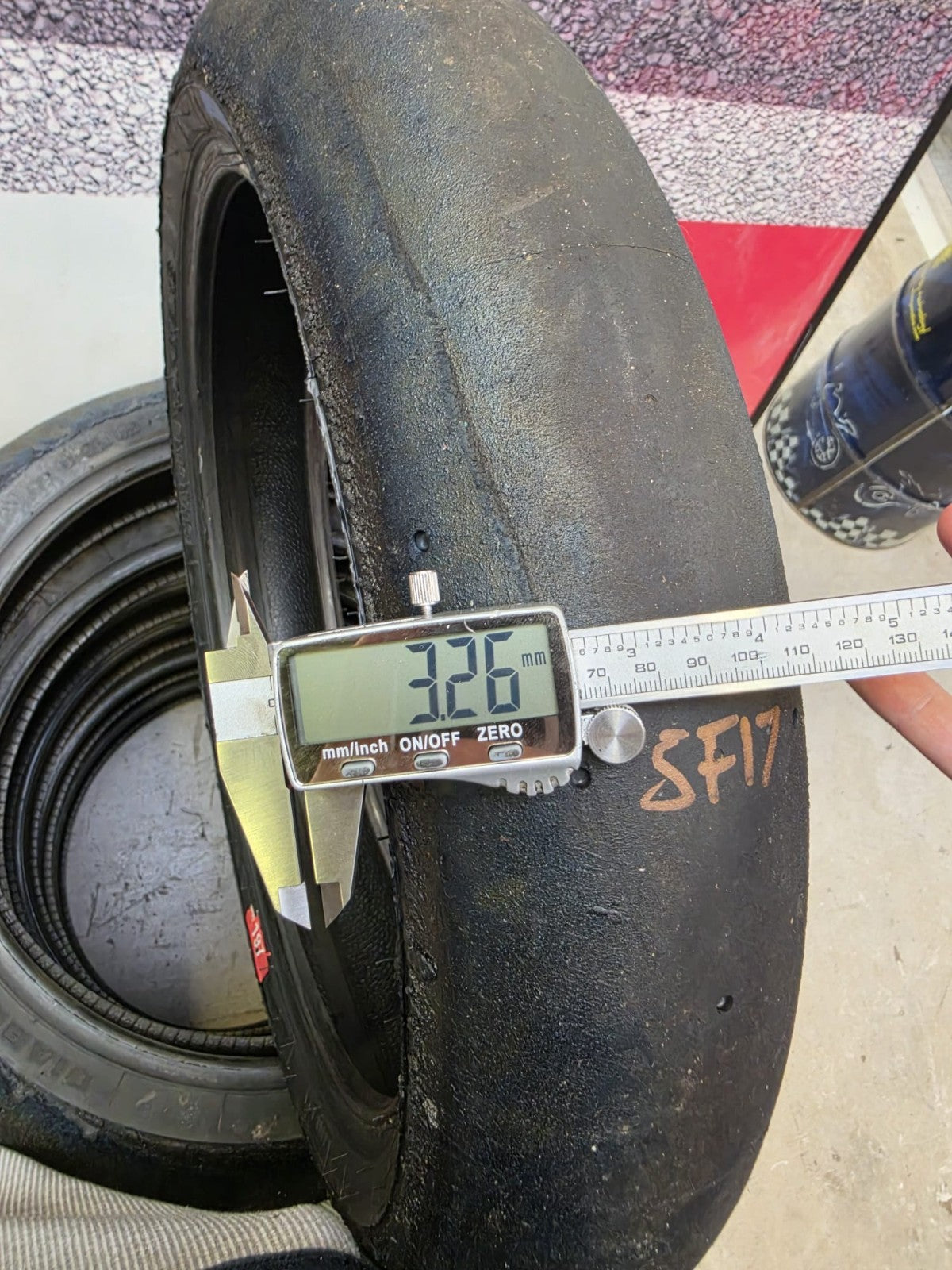 Pirelli Diablo Superbike SC1 120/70-17 Used BSB Scrub Motorcycle Tyre - SF17
