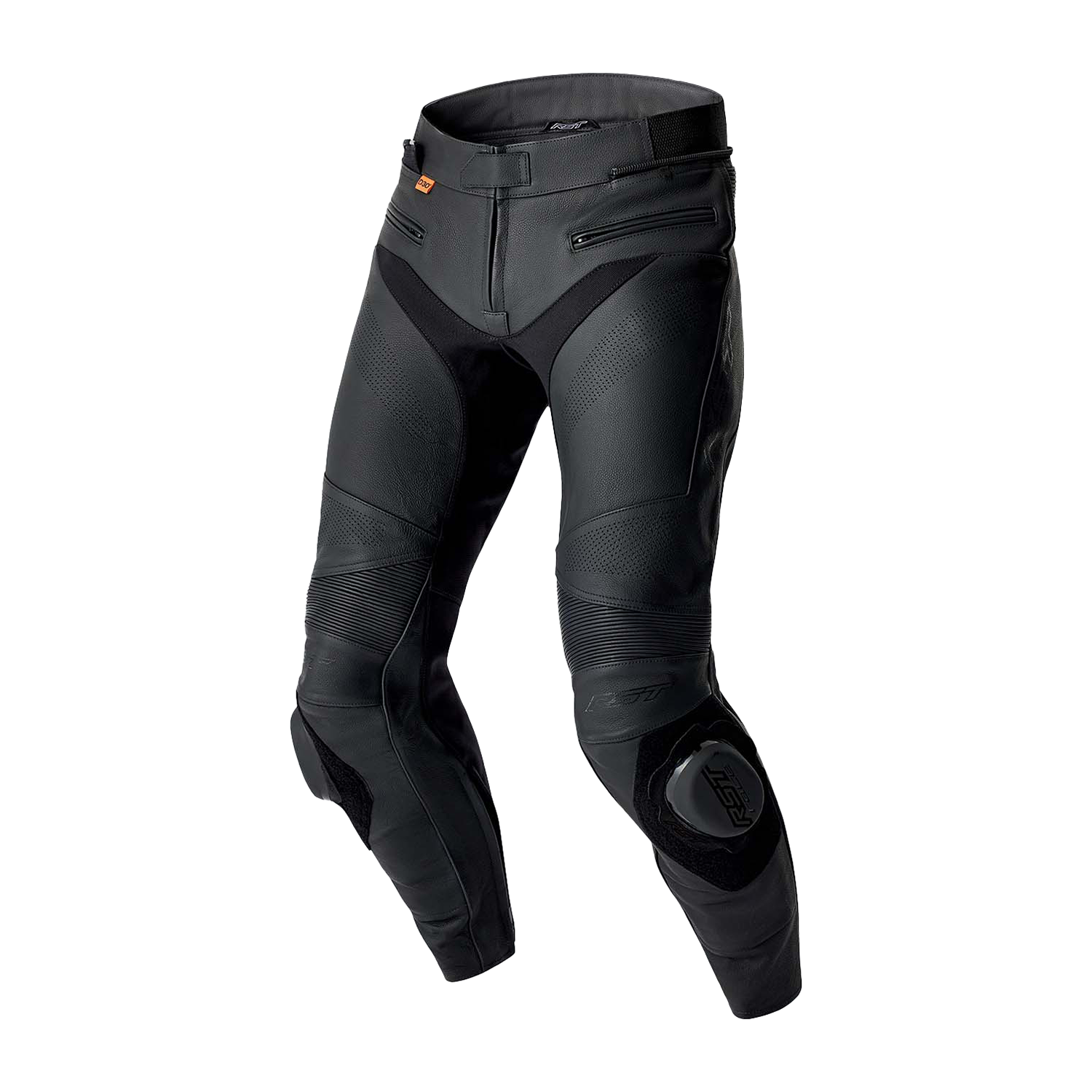 RST S1 D3O CE AAA Leather Motorcycle Motorbike Trousers Jeans Short Leg - Black