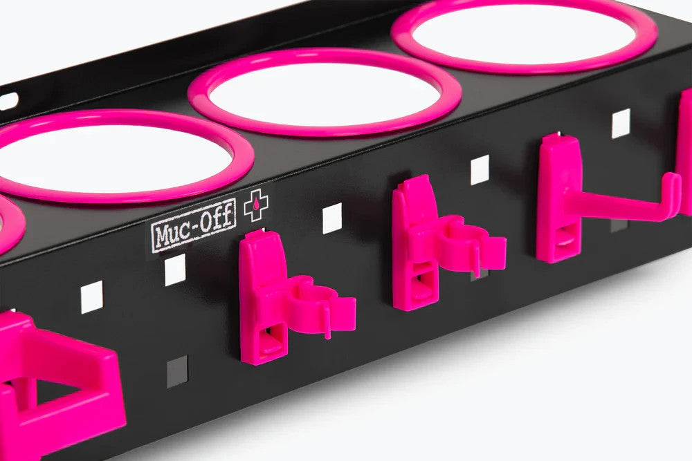 Muc-Off Bottle and Detailing Garage Workshop Metal Storage Rack