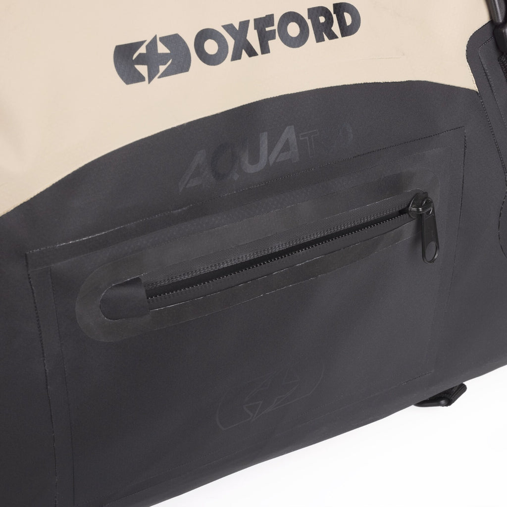 Oxford AQUA T-50 Waterproof Motorcycle Motorbike 50 Litre Roll Bag - Desert Sand
