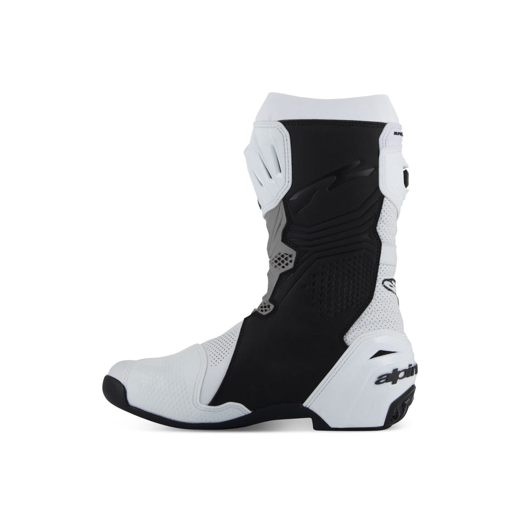 Alpinestars Supertech R Vented Motorcycle Bike Sports Trace Race Boots White Gry