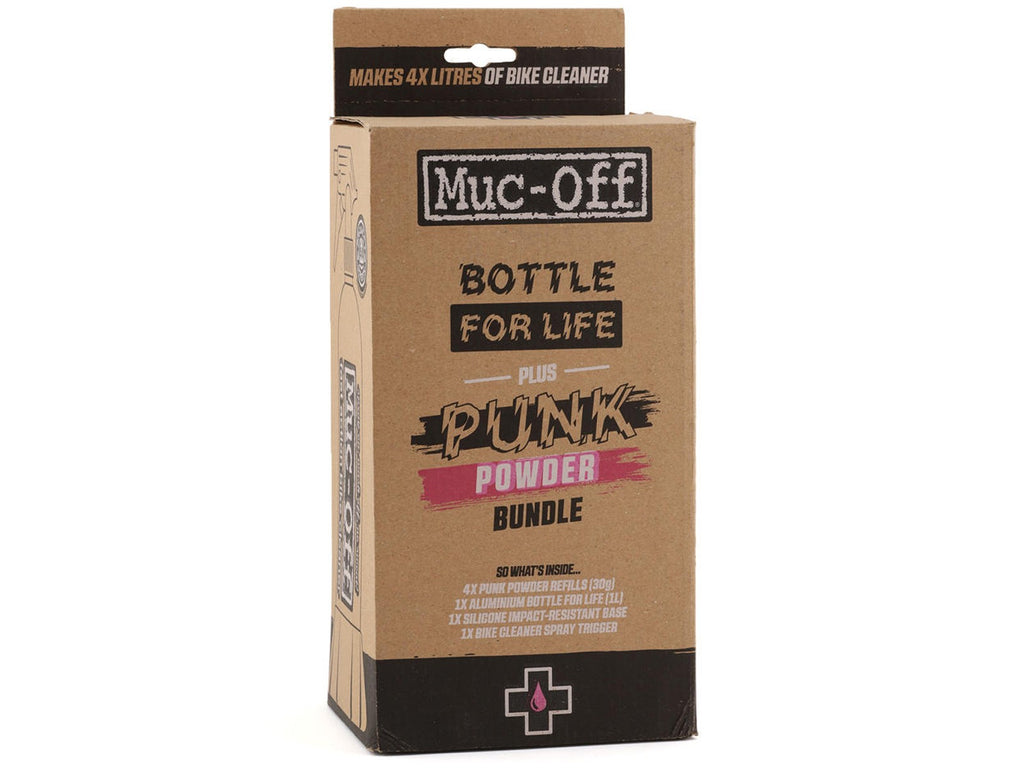 Muc Off Bottle For Life Motorcycle Motorbike Cycle Cleaner Inc 4L Punk Powder