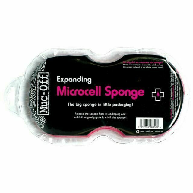 Muc-Off Expanding Motorcycle Motorbike Microcell Sponge - Pink